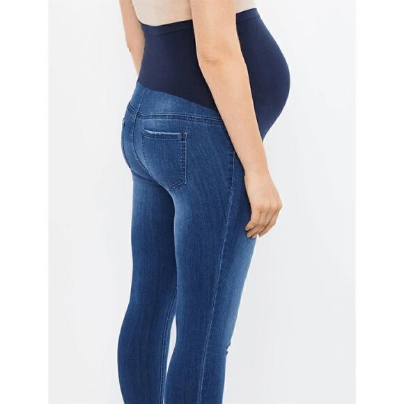 Indigo Blue Secret Fit Belly Skinny Maternity Ankle Jeggings | Motherhood Matern - Picture 1 of 6